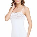 Tutku 0147 Kadın İp Askılı Dantelli Atlet