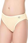 12 Adet Tutku Kadın Elastan Düz Bikini Külot