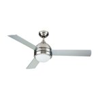 Vanti 60W 120cm (48inç) Avizeli Gümüş Metal Tavan 3 Kanatlı Vantilatör KCF287