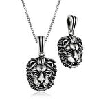 ​925 Ayar Gümüş Aslan Gümüş Kolye