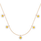 925 Ayar Gümüş Papatya Şans Kadın Gümüş Kolye