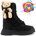 Kids Club Shoes Perla Hayvan Figürlü Ortopedik Kaymaz Taban Unisex Çocuk Bot