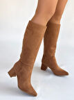Seribo Sivri Burun Fermuarsız Kadın Çizme