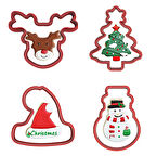 Yılbaşı Noel Kurabiye Kalıbı 4'lü Set-1