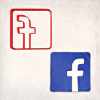 Facebook Logo Kurabiye Kalıbı Şekillendirici Kopat