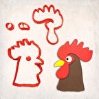 Horoz Detay Kurabiye Kalıp Seti 5’li