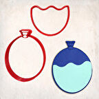 Su Balonu Detay Kurabiye Kalıp Seti 2’li