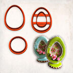 Yumurta Çerçeve Kurabiye Kalıbı Set 3’lü