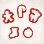 Noel Mini Kurabiye Kalıp Set 5’li