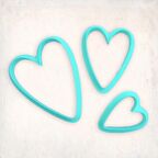 Kalp Kurabiye Kalıp Seti 3’lü