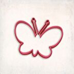 Kelebek Anten Kurabiye Kalıbı Şekillendirici Kopat