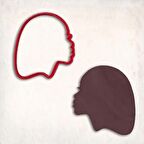 Kadın Kafa Kurabiye Kalıbı Şekillendirici Kopat