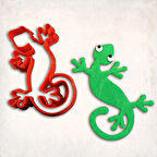 Kertenkele-1 Kurabiye Kalıbı Şekillendirici Kopat