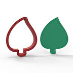 Tropikal Yaprak-3 Kurabiye Kalıbı Şekillendirici Kopat