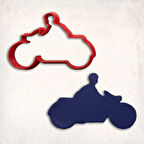 Motosiklet Sürücüsü Kurabiye Kalıbı Şekillendirici Kopat