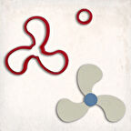 Fan Pervane Detay Kurabiye Kalıp Seti 2’li