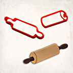 Oklava Detay Kurabiye Kalıp Seti 2’li