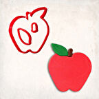 Elma Detay Kurabiye Kalıp Seti 3’lü