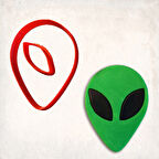 Alien Detay Kurabiye Kalıp Seti 2’li