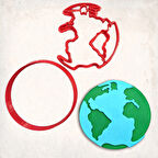 Dünya Detay Kurabiye Kalıp Seti 3’lü