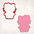 Hello Kitty Body 2 Kurabiye Kalıbı Şekillendirici Kopat