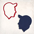 Beyzbol Şapkalı Adam Kurabiye Kalıbı Şekillendirici Kopat