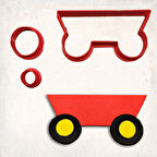 Vagon Detay Kurabiye Kalıp Seti 3’lü