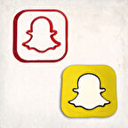 Snapchat Logo Detay Kurabiye Kalıp Seti 2’li
