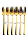 Parlak Gold Yemek Çatal Seti, 6 Adet