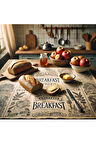 Vintage Desenli Breakfast Kahvaltı Servis Ve Sunum Kağıdı 37x28 Cm 300 Adet