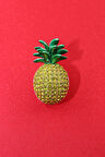 Ananas Broş. Taşlı Broş. Yaka Iğnesi Broş. Kadın Broş. Erkek Broş. Unisex Broş. Meyve Broş.