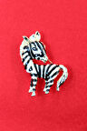 Zebra broş. Yaka iğnesi broş. Kadın broş. Broş. Erkek broş. Unisex.