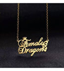 KELEBEK DETAYLI İKİLİ İSİM KOLYE