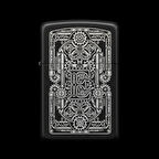 Benzinli Çakmak Ejderha Figürlü E Harfli Tasarım - V87