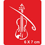 Kemancı Başımın Tacı! Tattoo Geçici Dövme Şablonları Kına Kalıpları