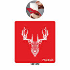 Yaban Hayat Geyik  Tattoo Geçici Dövme Şablonları Kına Kalıpları