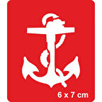 Hayallere Demir At Çapa Tattoo Geçici Dövme Şablonları Kına Kalıpları