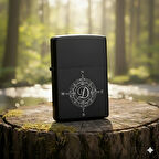 D Harfli Kişiye Özel Harf Baskılı Benzinli Çakmak