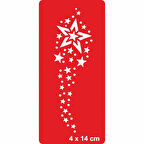 Yıldızlı Yaz Gecesi Tattoo Geçici Dövme Şablonları Kına Kalıpları