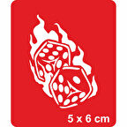 Alevli Zar  Tattoo Geçici Dövme Şablonları Kına Kalıpları