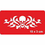 Tehlikeli Bölge Tattoo Geçici Dövme Şablonları Kına Kalıpları