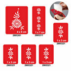 Papatya Bahçesi 5'li Set Geçici Dövme Kına Şablonu