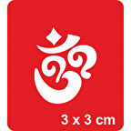 Yaratılış Kanji Tattoo Geçici Dövme Şablonları Kına Kalıpları