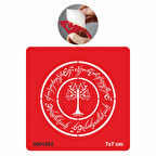 Elf Yazısı Ağaç Tattoo Geçici Dövme Şablonları Kına Kalıpları