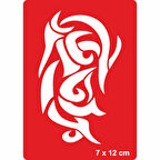 Tribal 201 Tattoo Geçici Dövme Şablonları Kına Kalıpları