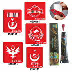 Türkçülük Sembolleri  Hint Kınası ile Geçici Dövme Yapma Seti