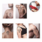 Çılgın Kuru Kafalar Hint Kınası ile Geçici Dövme Yapma Seti