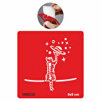 Şanslı Kedi Tattoo Geçici Dövme Şablonları Kına Kalıpları