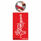 Elimde Hançer Bıçak Dövme Geçici Şablonu Kına Deseni Tattoo Geçici Dövme Şablonları Kına Kalıpları