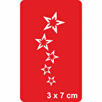 Kuyruklu Yıldız Tattoo Geçici Dövme Şablonları Kına Kalıpları